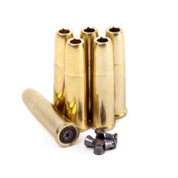 CROSMAN - MUNITIONS A AIR - DOUILLES PLOMBS C4.5 POUR REVOLVER X6