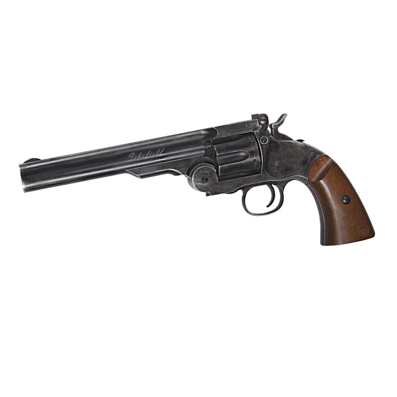 ASG - REVOLVERS A AIR - REVOLVER SCHOFIELD 6\" CO2 BLACK FULL METAL...