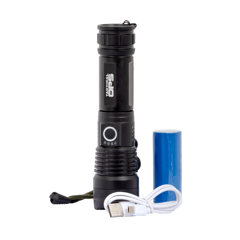 TACTICAL OPS - TORCHES - LAMPE LED2609 - ZOOM 1500 LUMENS