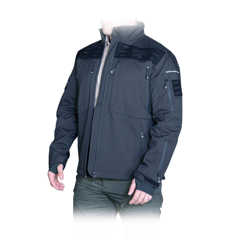 MECANIK - VESTES - MANTEAU ALPHA ACE NOIR -S