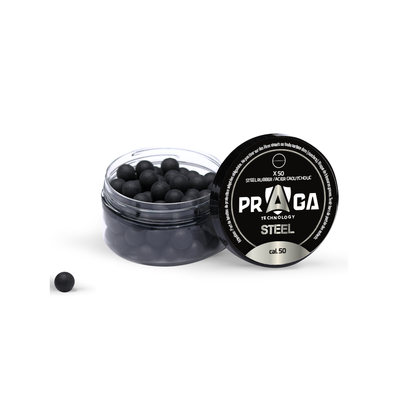 PRAGA TECHNOLOGY - MUNITIONS CAOUTCHOUC - BILLES EN CAOUTCHOUC ACIE...