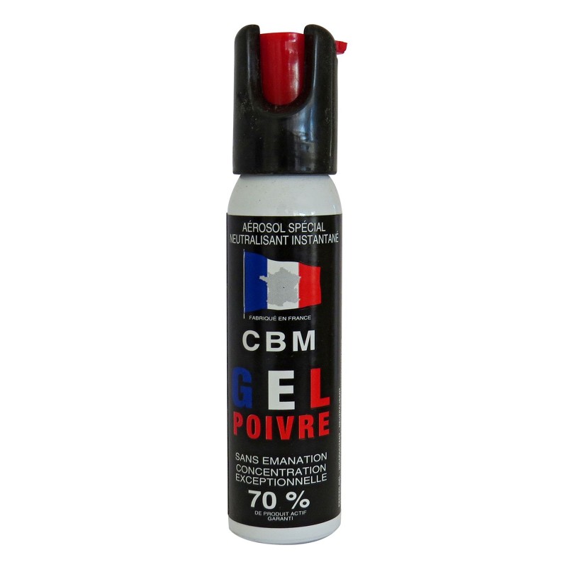 CBM - BOMBES DE DEFENSE - BOMBE RED PEPPER CAPOT 1/4 DE TOUR 25ML